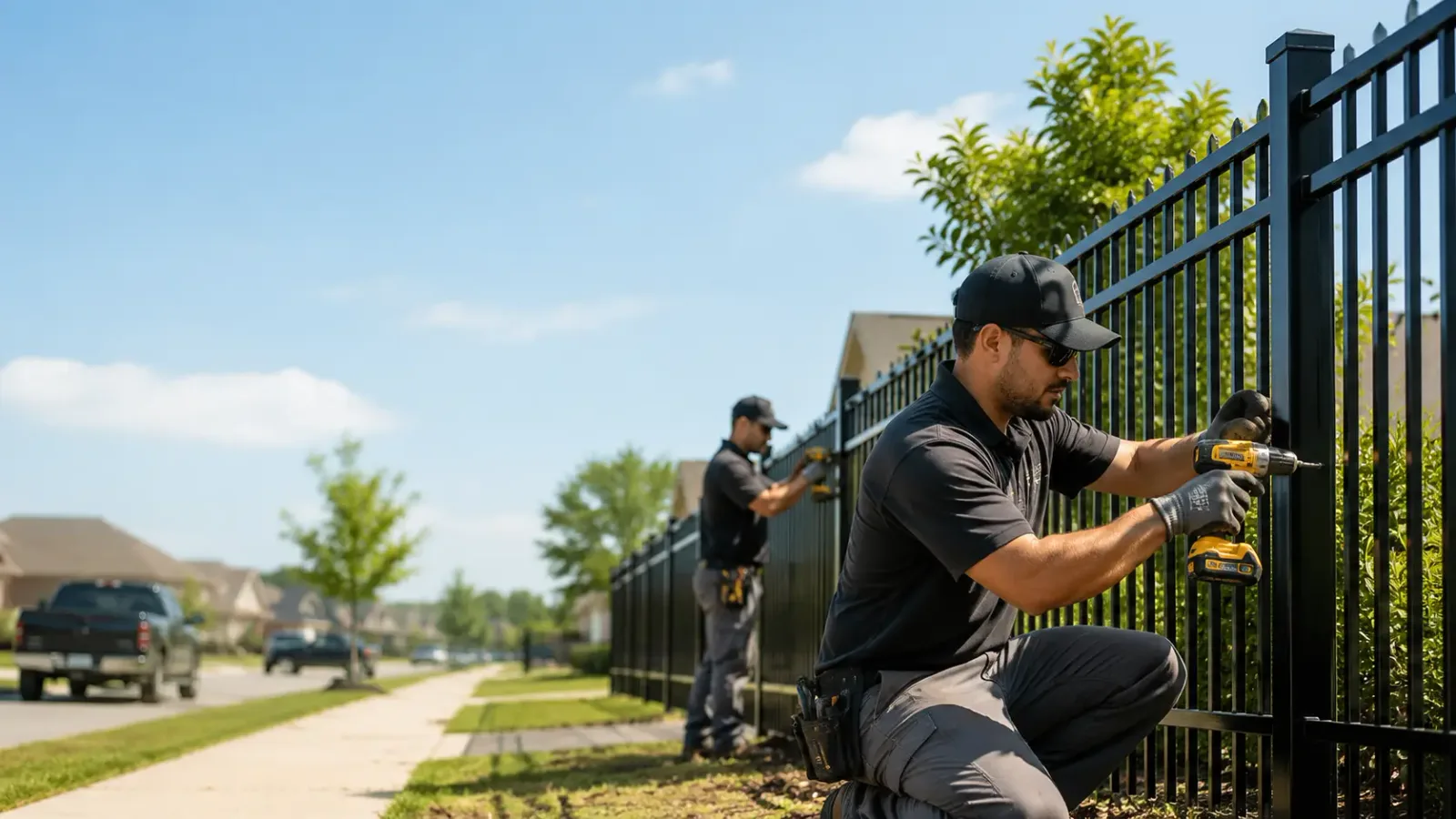 Metal Fence Installation in Knightdale, NC